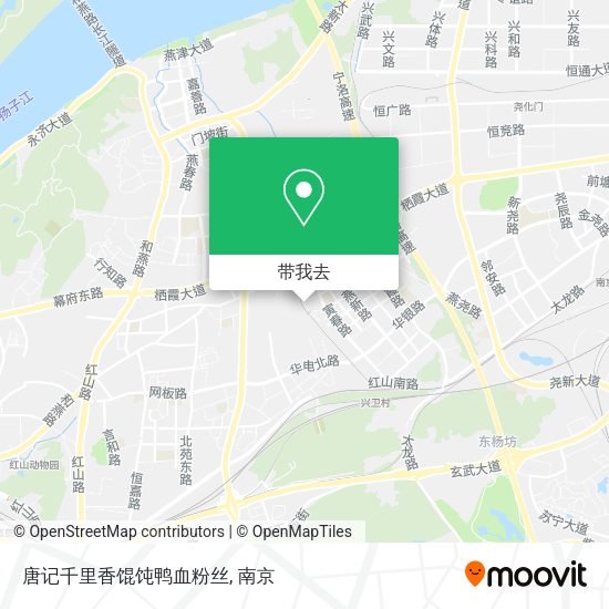唐记千里香馄饨鸭血粉丝地图