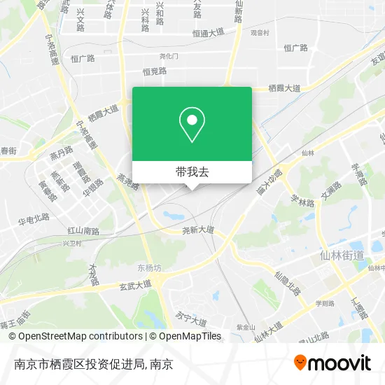 南京市栖霞区投资促进局地图