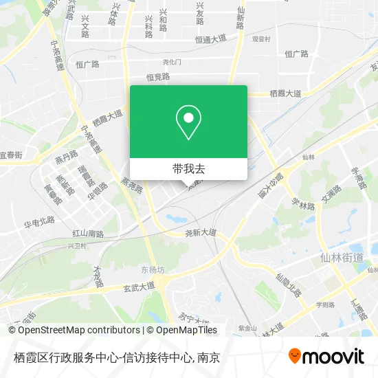 栖霞区行政服务中心-信访接待中心地图