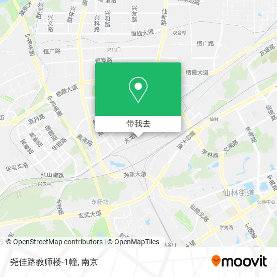 尧佳路教师楼-1幢地图