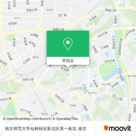 南京师范大学仙林校区新北区第一食堂地图