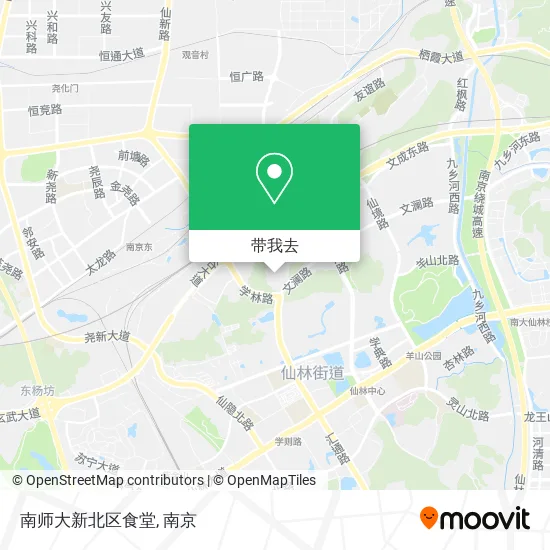 南师大新北区食堂地图