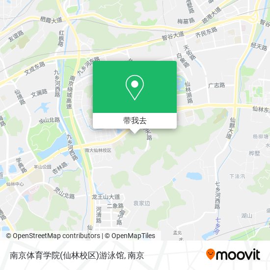 南京体育学院(仙林校区)游泳馆地图