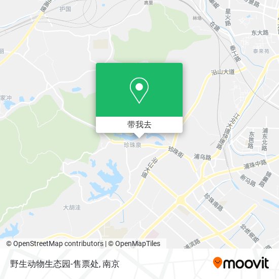 野生动物生态园-售票处地图