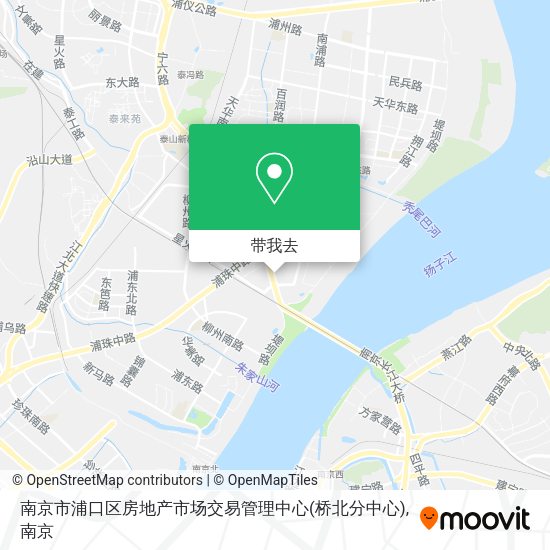 南京市浦口区房地产市场交易管理中心(桥北分中心)地图