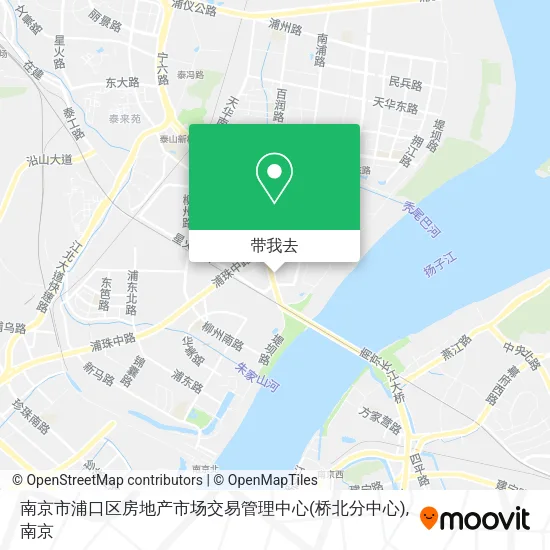 南京市浦口区房地产市场交易管理中心(桥北分中心)地图
