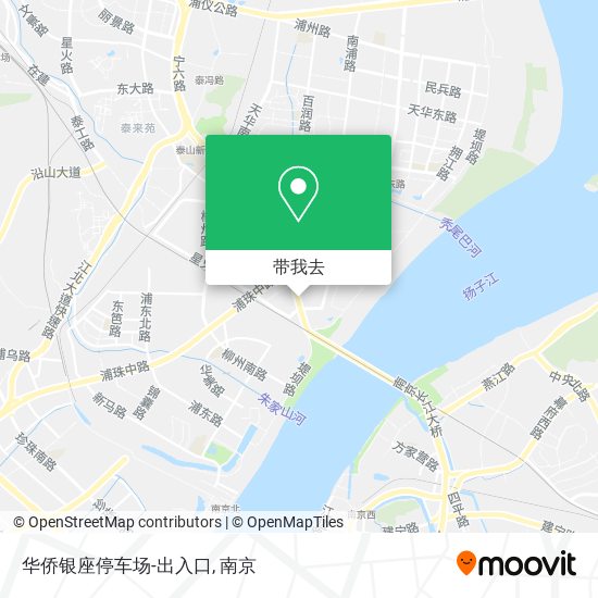 华侨银座停车场-出入口地图