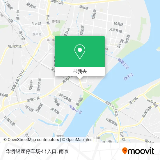 华侨银座停车场-出入口地图