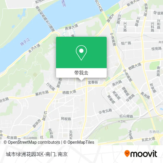 城市绿洲花园3区-南门地图