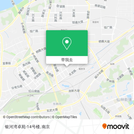 银河湾卓苑-14号楼地图