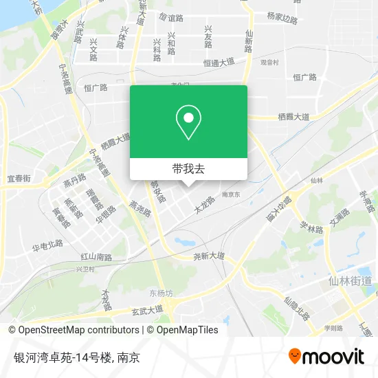 银河湾卓苑-14号楼地图