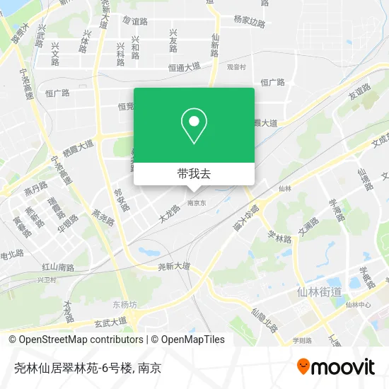 尧林仙居翠林苑-6号楼地图