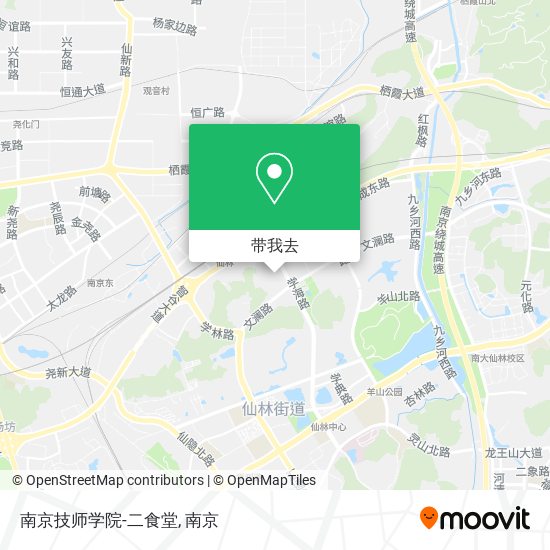 南京技师学院-二食堂地图