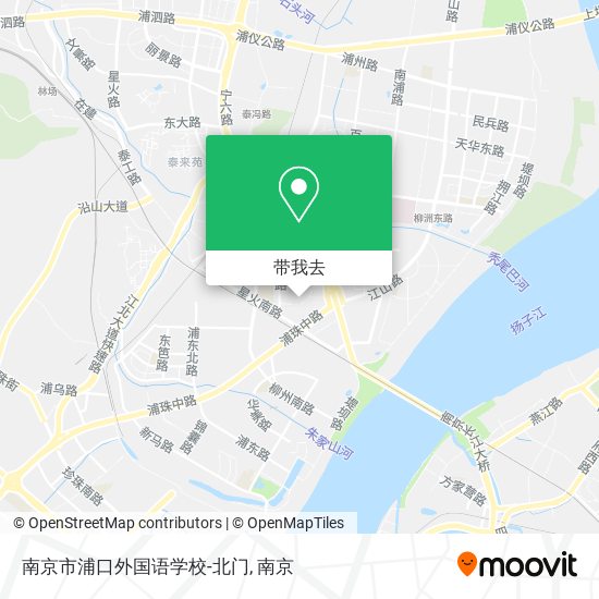 南京市浦口外国语学校-北门地图