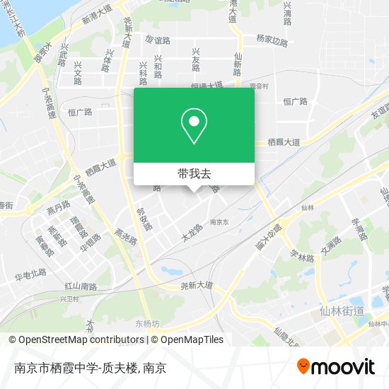 南京市栖霞中学-质夫楼地图