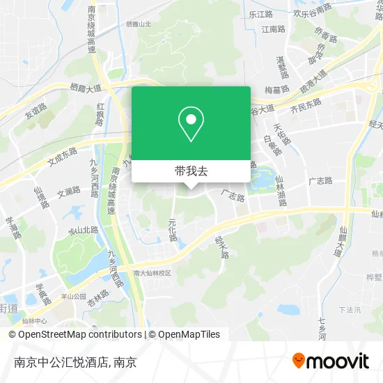 南京中公汇悦酒店地图