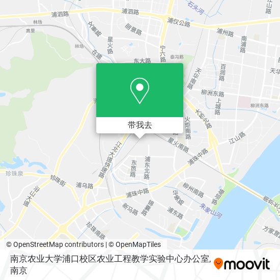 南京农业大学浦口校区农业工程教学实验中心办公室地图