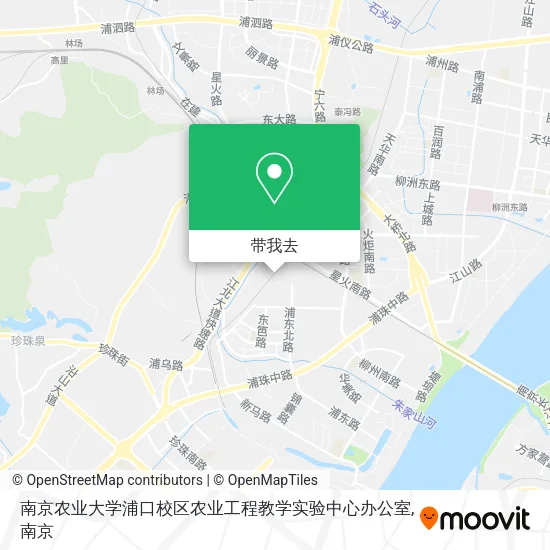 南京农业大学浦口校区农业工程教学实验中心办公室地图