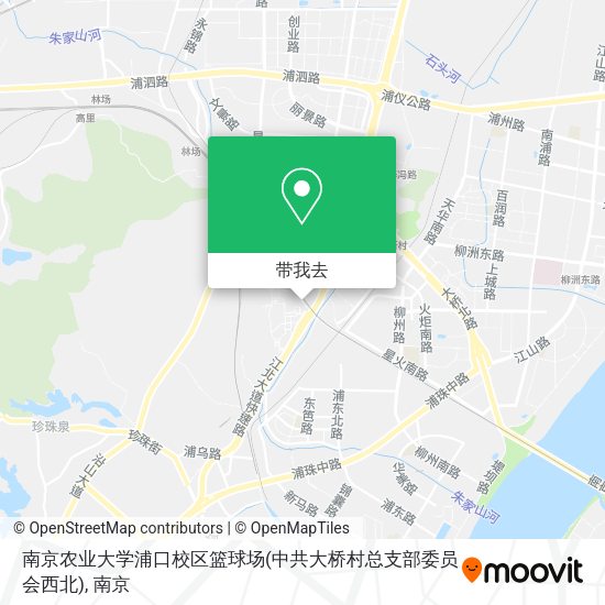 南京农业大学浦口校区篮球场(中共大桥村总支部委员会西北)地图