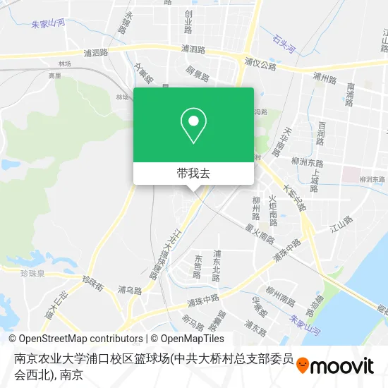 南京农业大学浦口校区篮球场(中共大桥村总支部委员会西北)地图