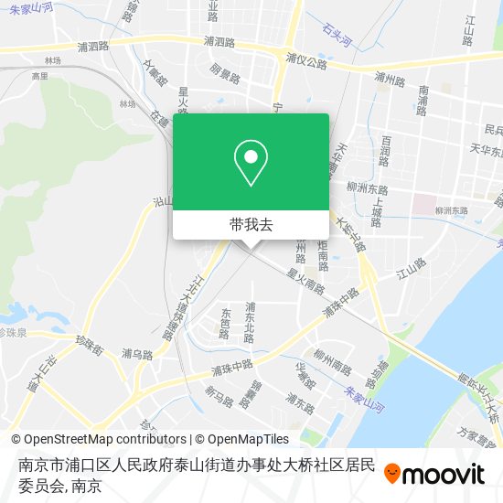 南京市浦口区人民政府泰山街道办事处大桥社区居民委员会地图