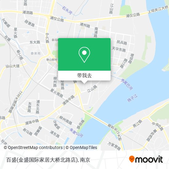 百盛(金盛国际家居大桥北路店)地图