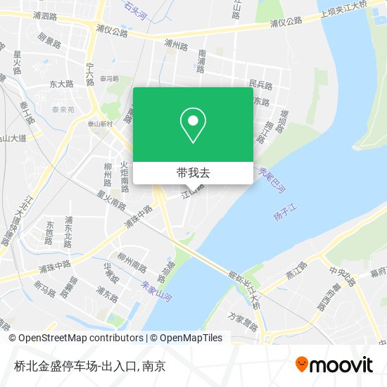 桥北金盛停车场-出入口地图