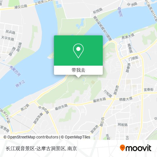 长江观音景区-达摩古洞景区地图