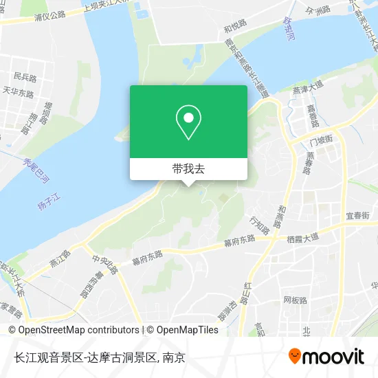 长江观音景区-达摩古洞景区地图