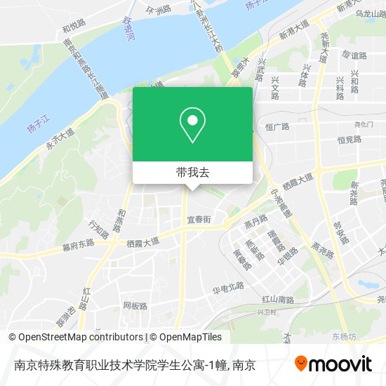 南京特殊教育职业技术学院学生公寓-1幢地图