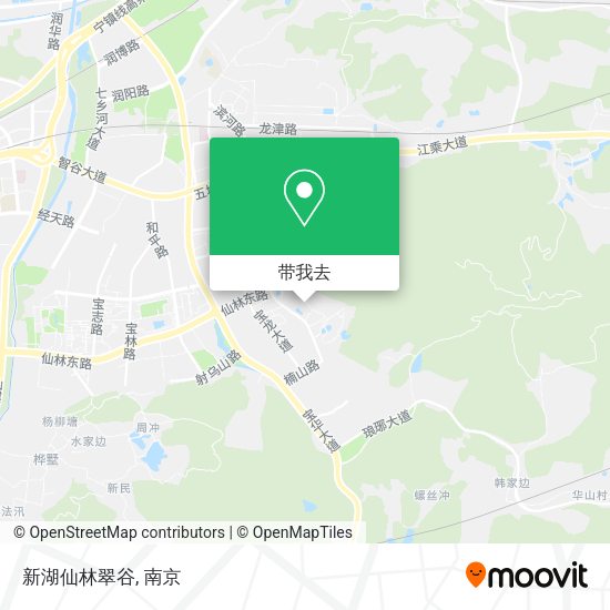 新湖仙林翠谷地图