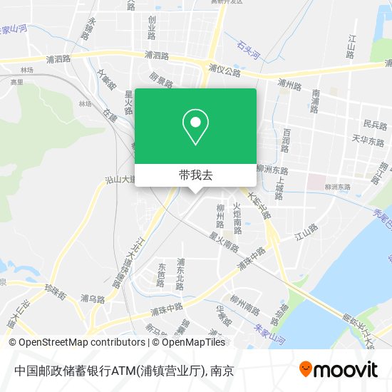 中国邮政储蓄银行ATM(浦镇营业厅)地图