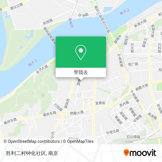 胜利二村钟化社区地图