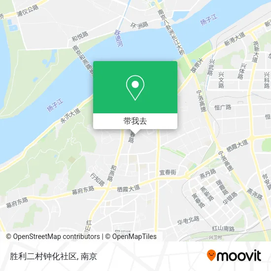 胜利二村钟化社区地图