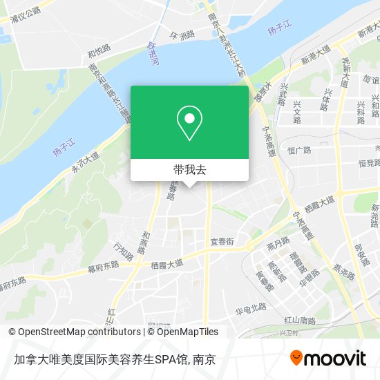加拿大唯美度国际美容养生SPA馆地图