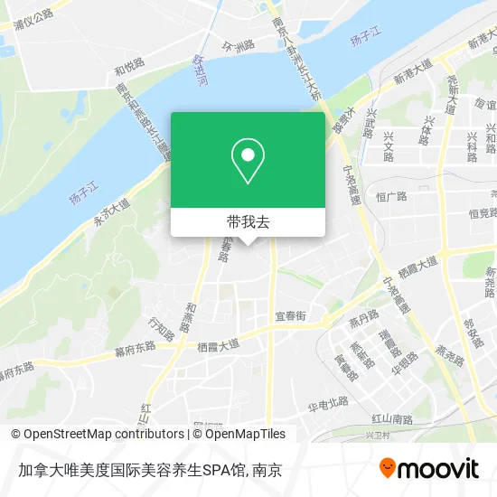 加拿大唯美度国际美容养生SPA馆地图