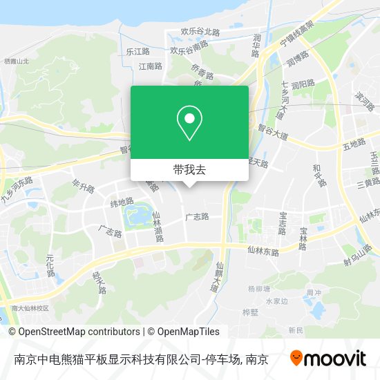 南京中电熊猫平板显示科技有限公司-停车场地图