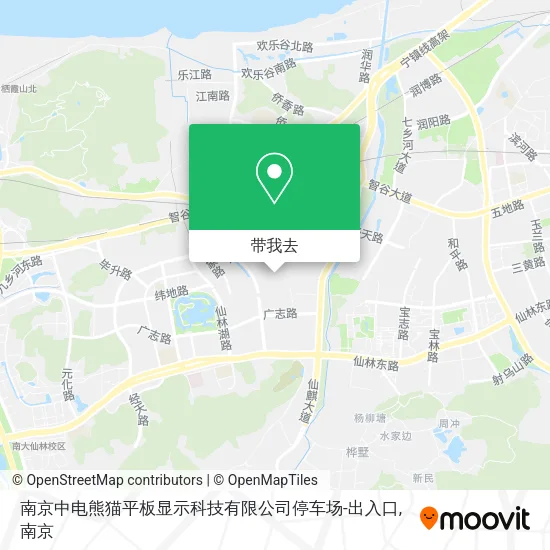 南京中电熊猫平板显示科技有限公司停车场-出入口地图