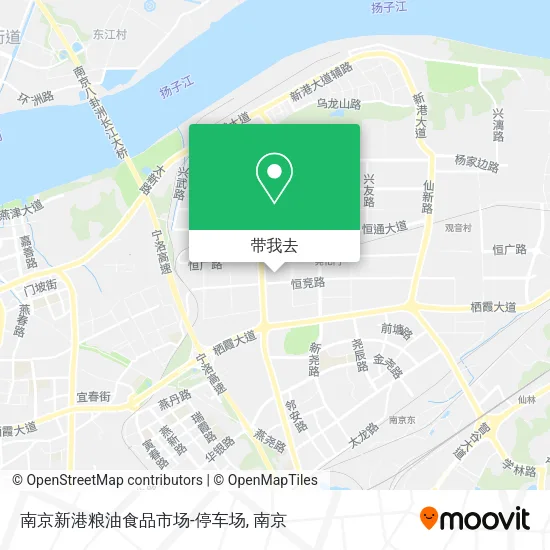 南京新港粮油食品市场-停车场地图