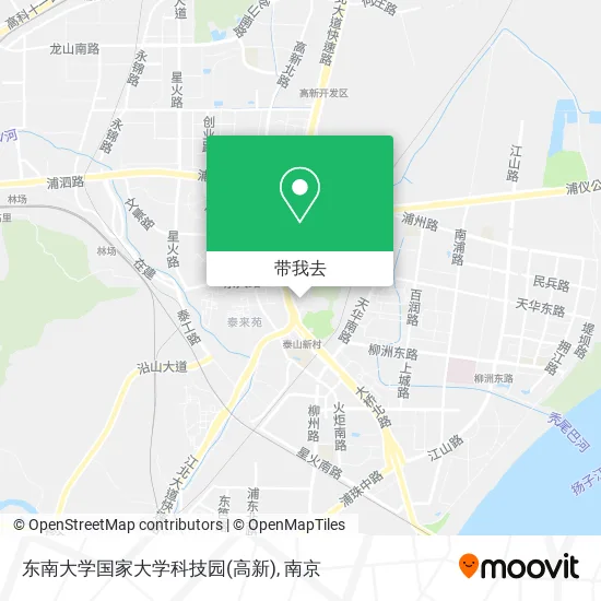 东南大学国家大学科技园(高新)地图