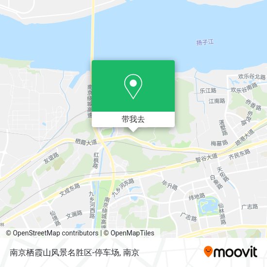 南京栖霞山风景名胜区-停车场地图