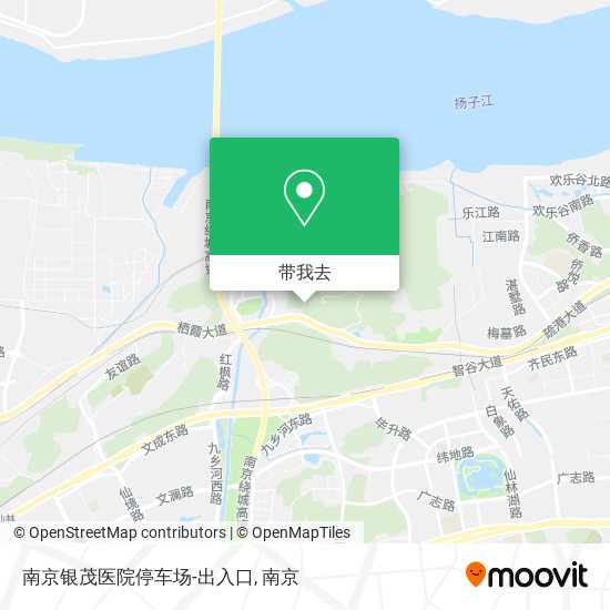 南京银茂医院停车场-出入口地图