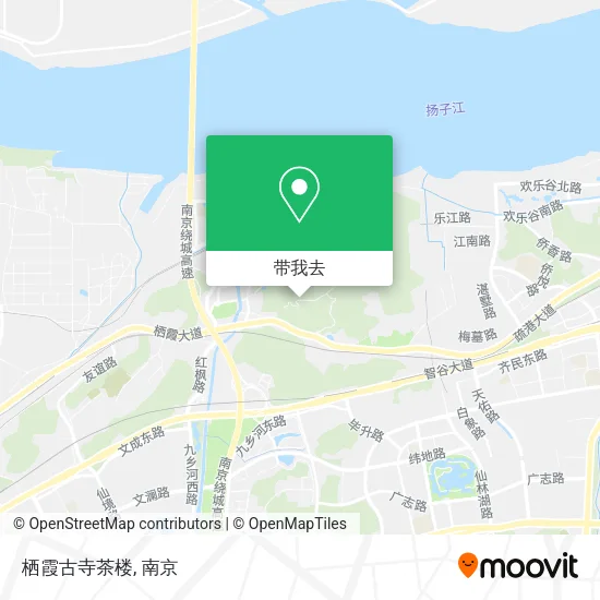 栖霞古寺茶楼地图