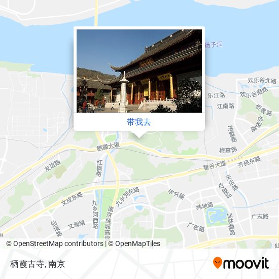 栖霞古寺地图