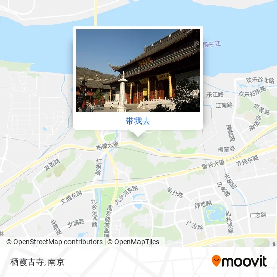 栖霞古寺地图