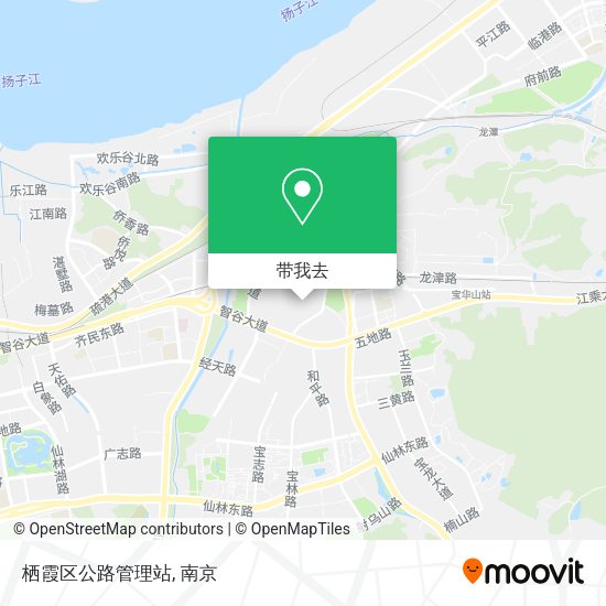 栖霞区公路管理站地图