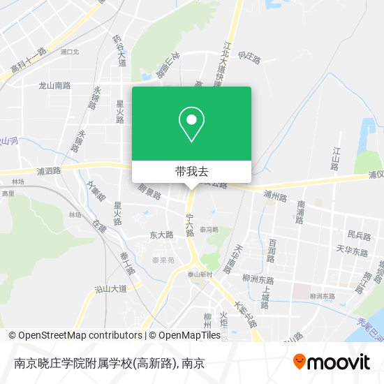 南京晓庄学院附属学校(高新路)地图