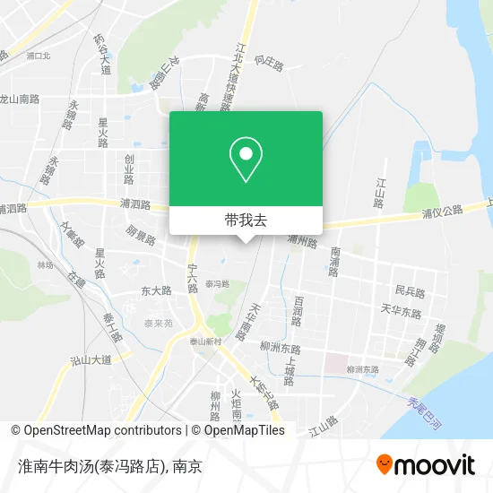 淮南牛肉汤(泰冯路店)地图