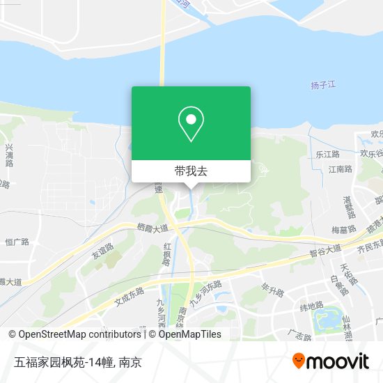 五福家园枫苑-14幢地图
