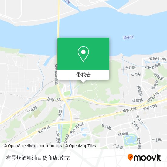 有霞烟酒粮油百货商店地图